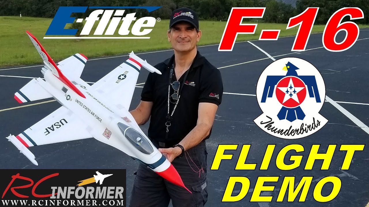E-flite  F-16 70mm BNF Maiden Flight Demo 3200 pack By: RCINFORMER