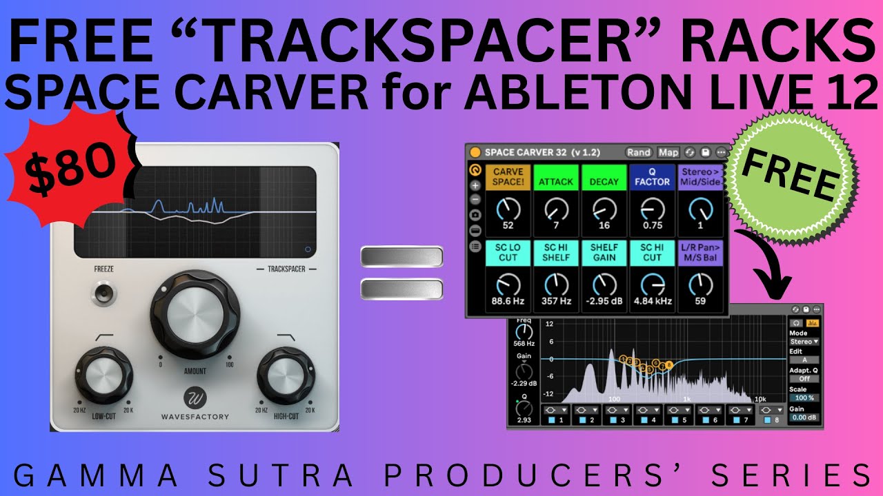 FREE Trackspacer alternative!! The Space Carver Collection for Ableton Live 12