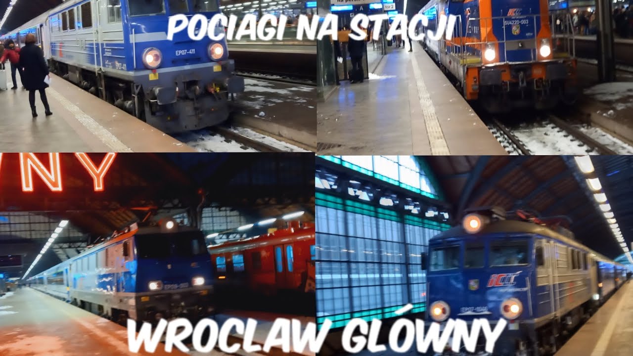 pociągi na stacji Wroclaw Główny (special na 200 subów)