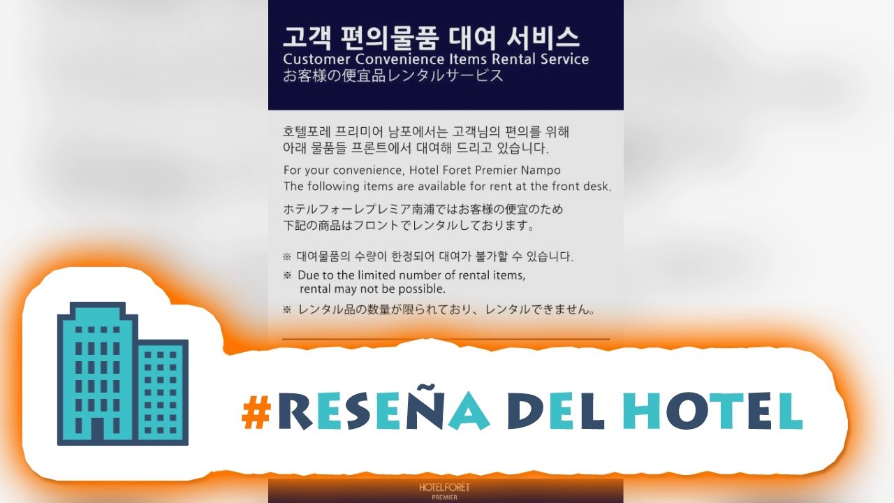 HotelKDM | Reseña Hotel Foret Premier Nampo (Korea Quality)