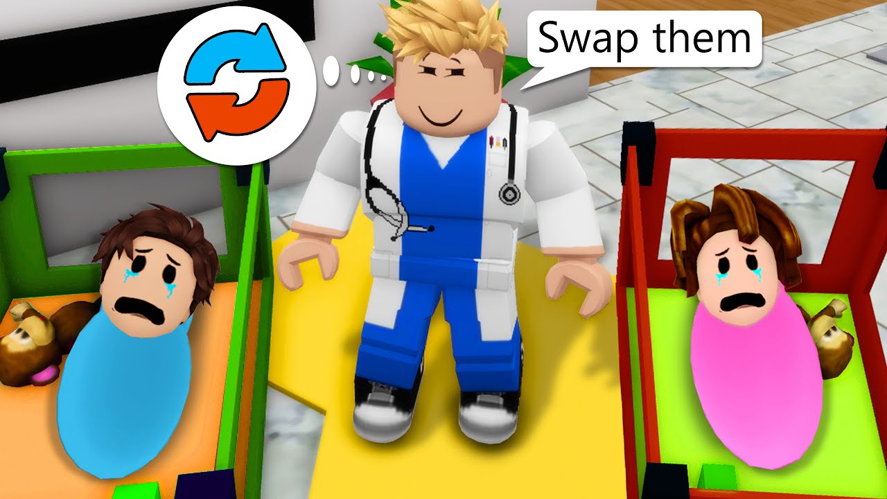 ROBLOX Brookhaven 🏡RP - FUNNY MOMENTS : Peter and Tony were Swapped at birth