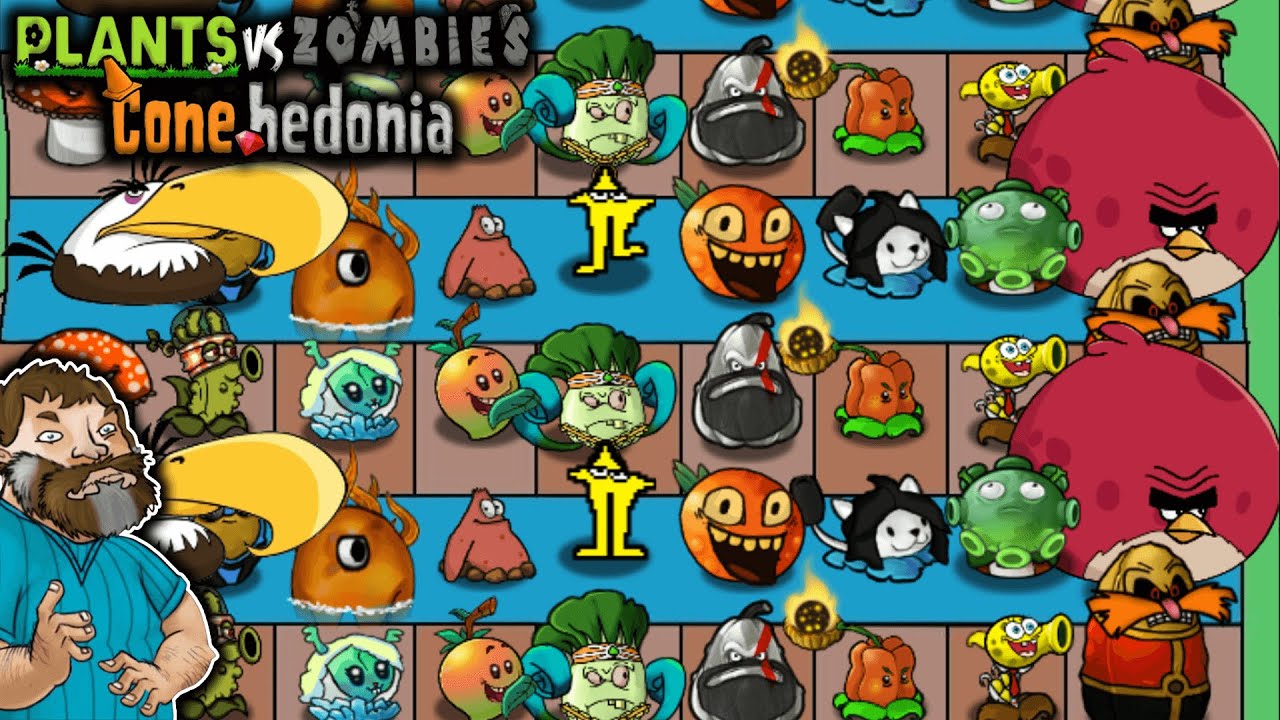 Plants vs Zombies Conehedonia v1.1 | Spongepea, Pickle, Monk Choy, Shadowguy & More | Download