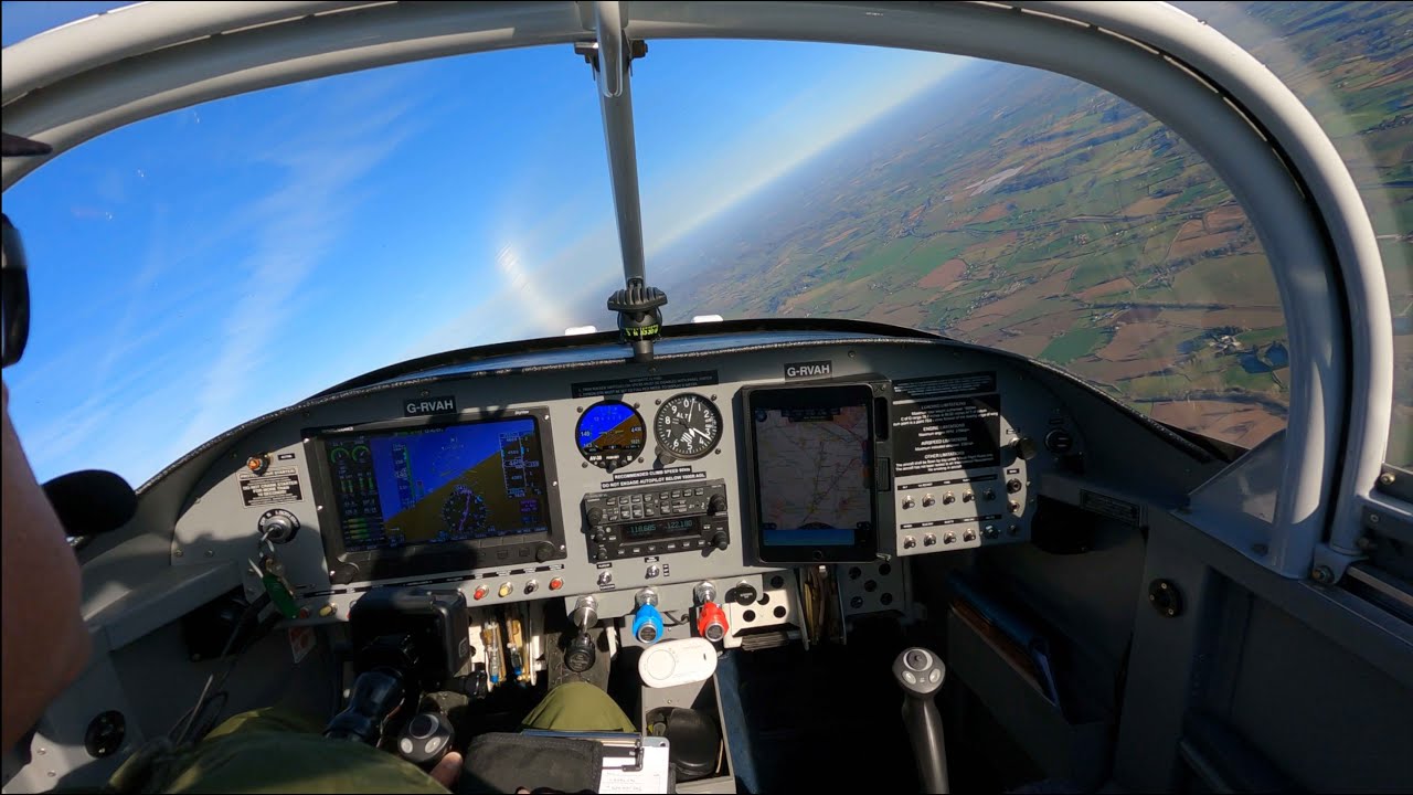 uAvionix AV-30 EFIS in a Vans RV-7, checkout test flight with Dynon Skyview.