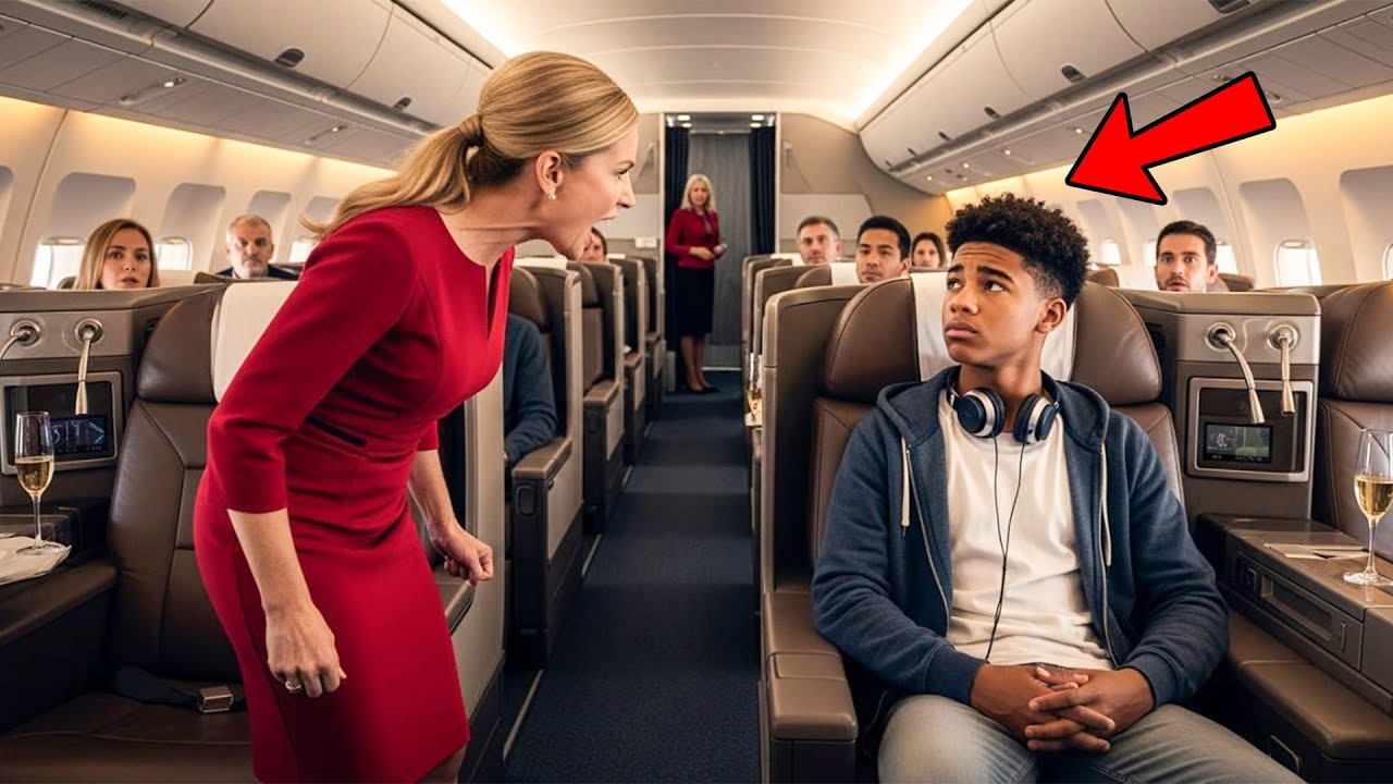 White Woman Screams at Black Teen in First Class— His Dad Cancels Her Passport Privileges 10 Minu...