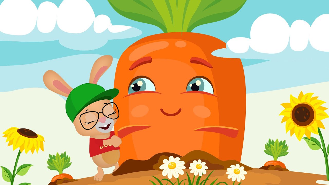 Кролик БОБО и МОРКОВКА 🐰🥕 - Веселая песенка мультфильм для детей  - Учимся с кроликом Бобо