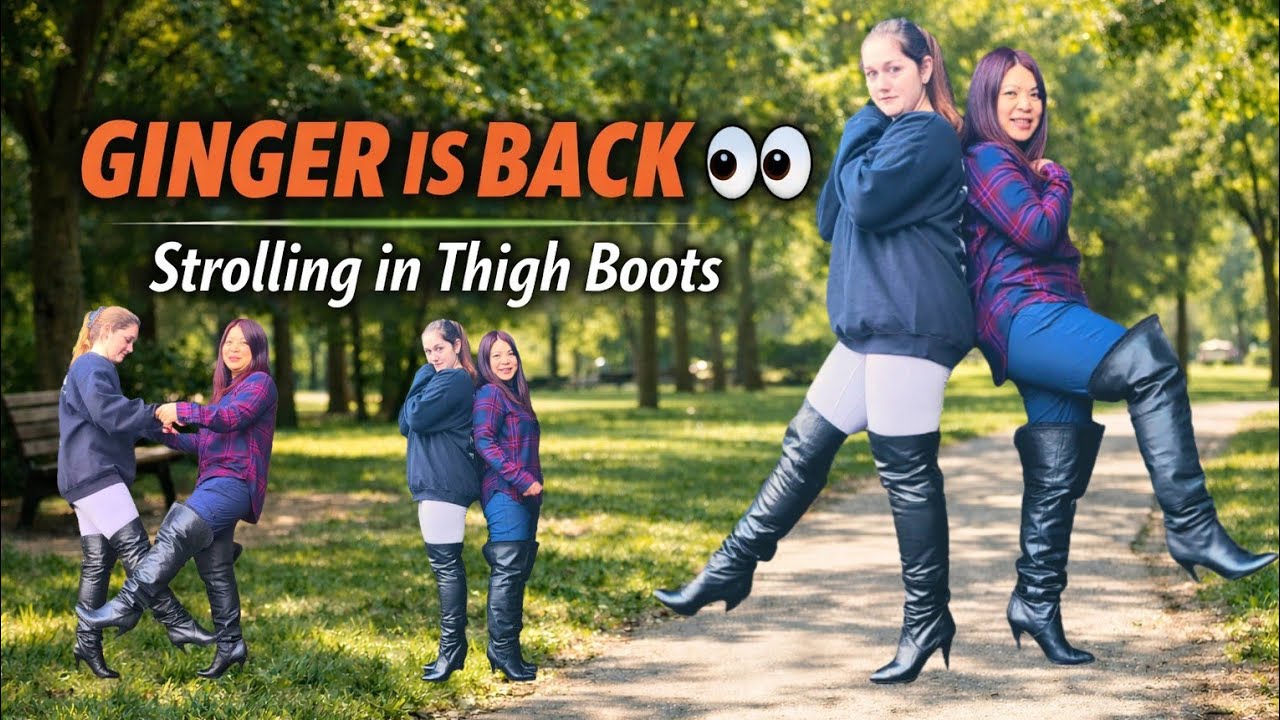 Ginger Is Back 👀 | Strolling in Thigh Boots with Hong Kong Bunny
