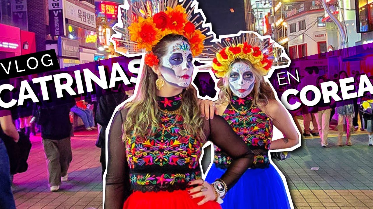 VLOG | Gente en Corea reaccionando a Catrinas Mexicanas