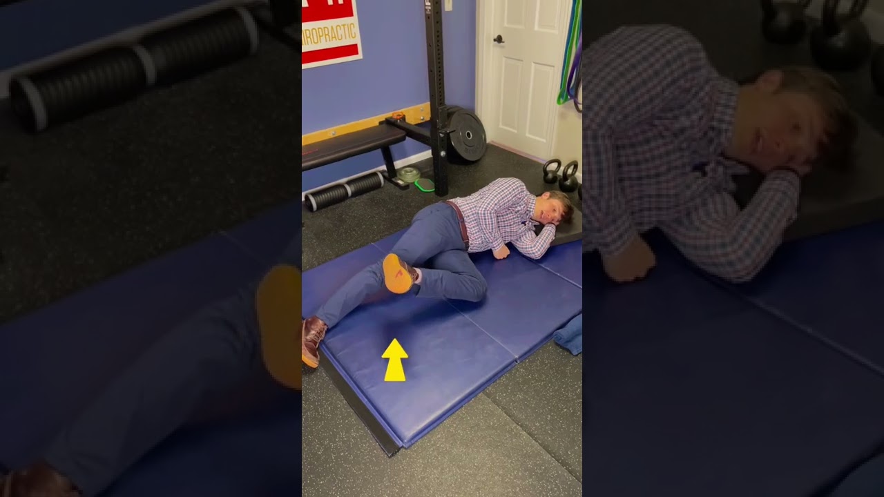 Glute Medius Exercise (DNS 5 mo Side-lying) #shorts #glutes