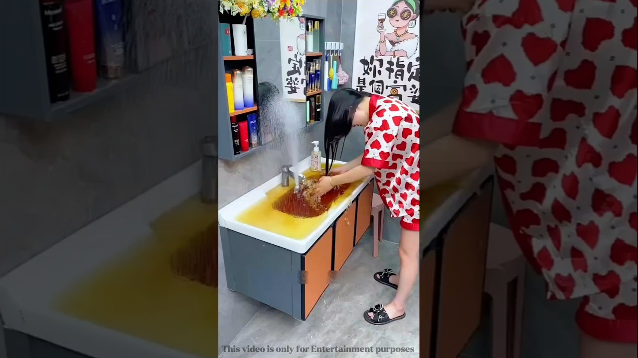Sink Full of Water? 😱 One Click Drain Gadget Saves the Day! 💧✨ #shorts