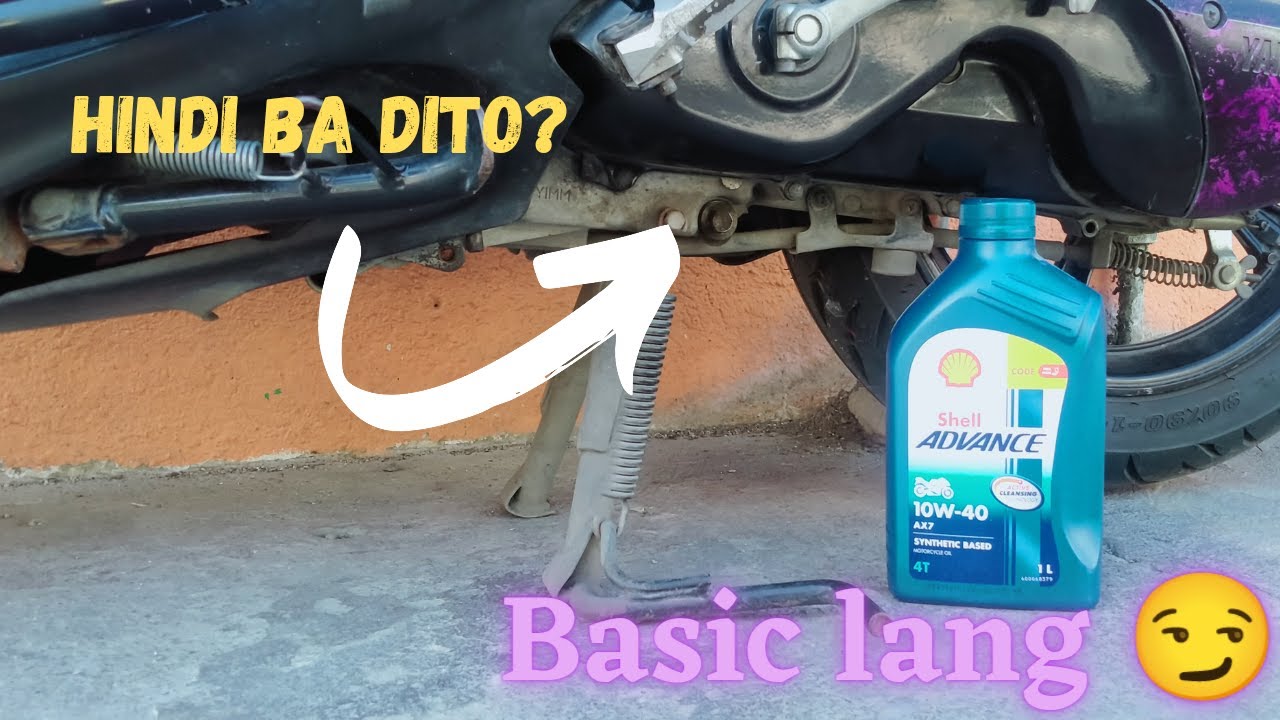 Proper change oil of motorcycle / DIY, mio sporty