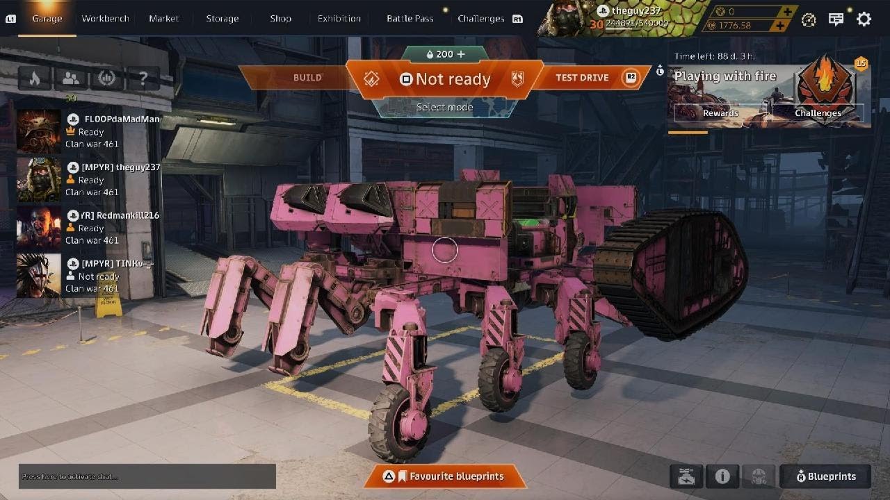 MPYR clan wars | Crossout ps5 #52 1/2