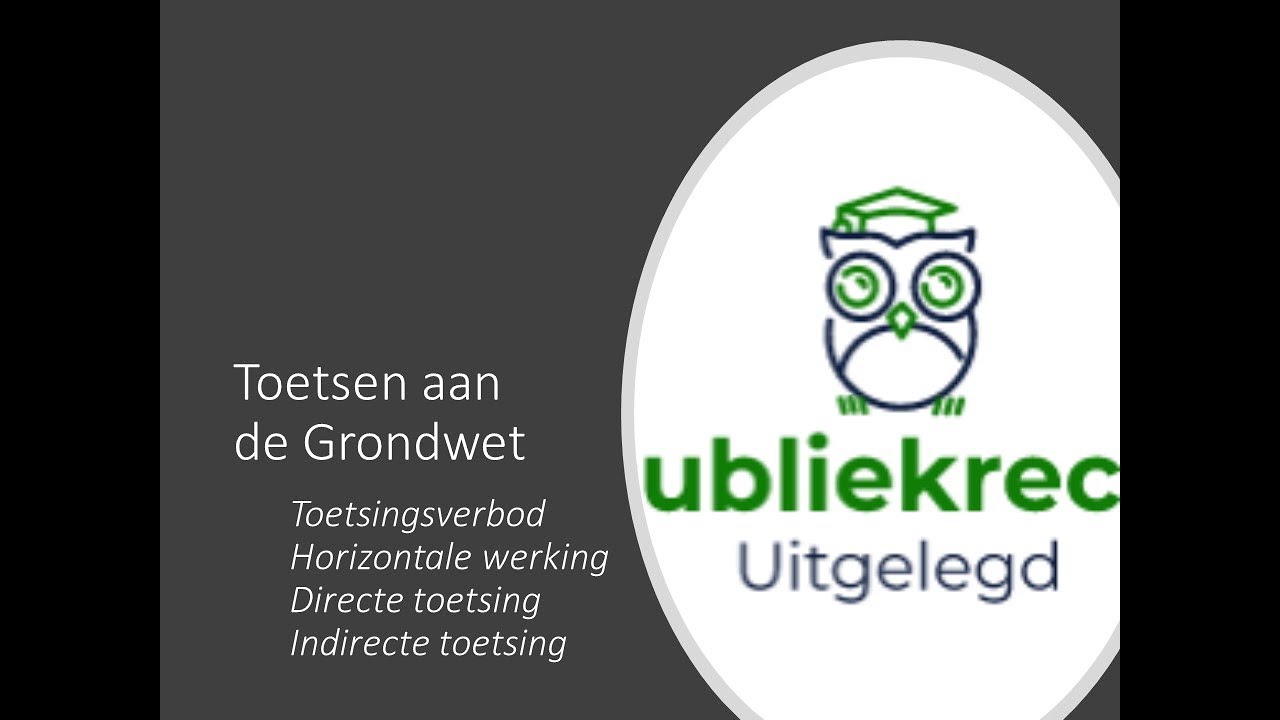 Toetsen aan de grondwet