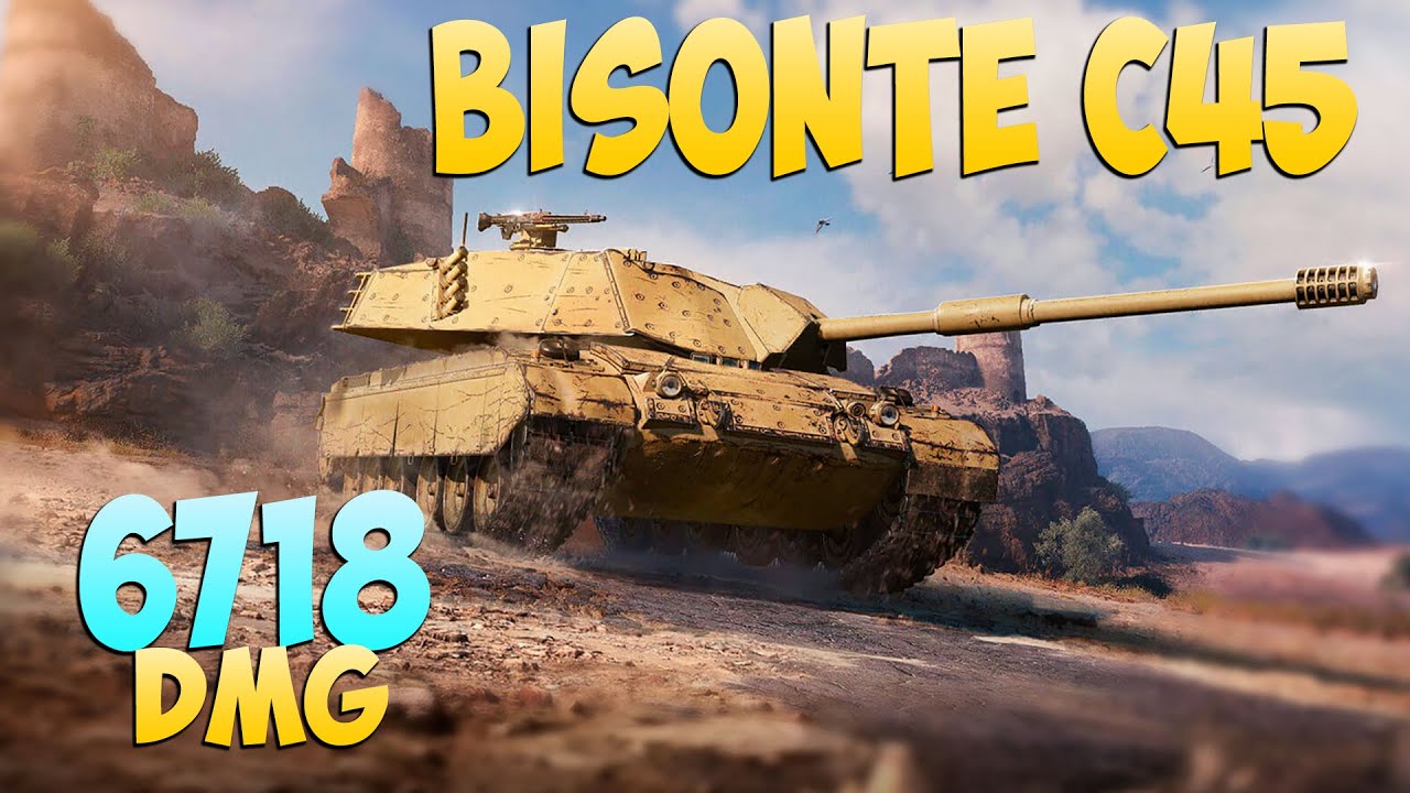 Bisonte C45 - 8 Фрагов 6.7K Урона - Бизон! - Мир Танков