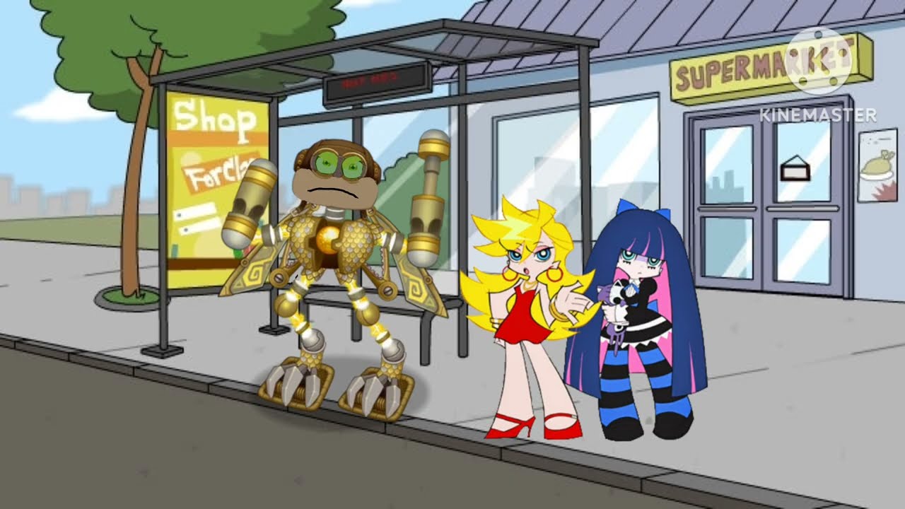 Panty and stocking disrespects at air wubbox / gets grounded