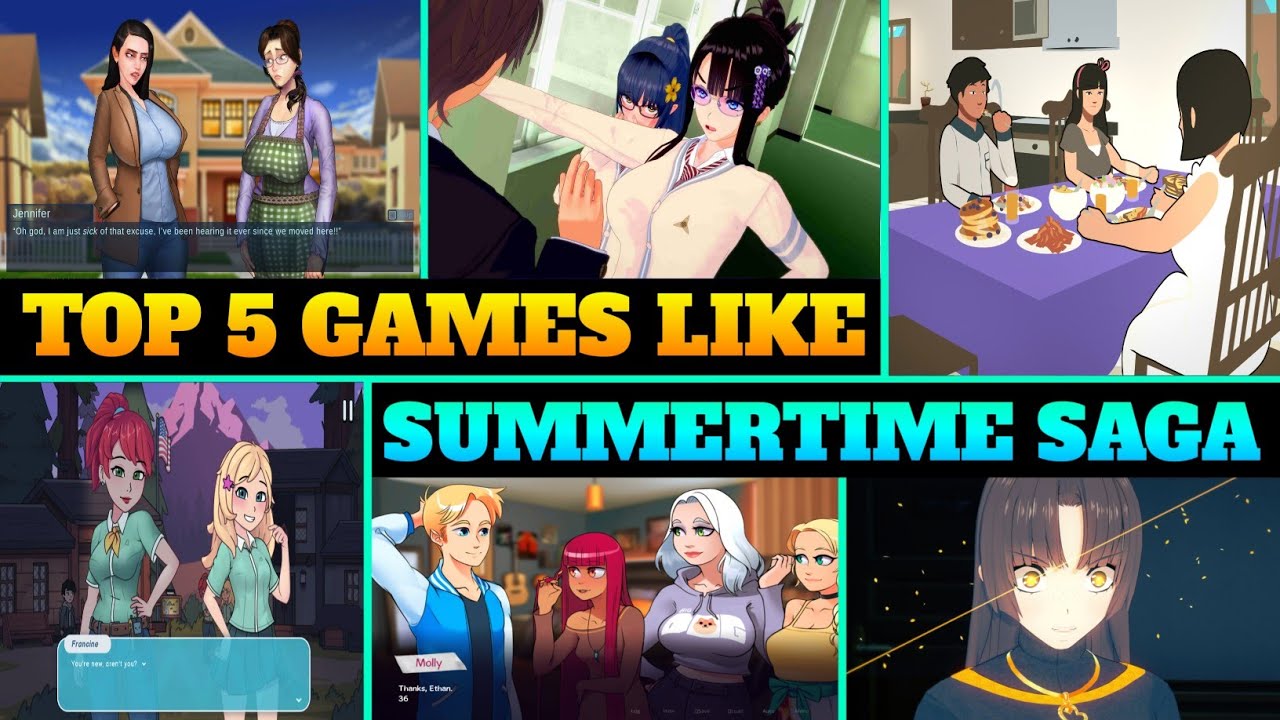 Top 5 Games Like Summertime saga EzrCaGaminG | 2D Visual Novels | Part-1