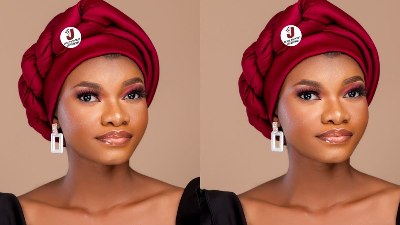 Round band Turban with Side Twisted Design