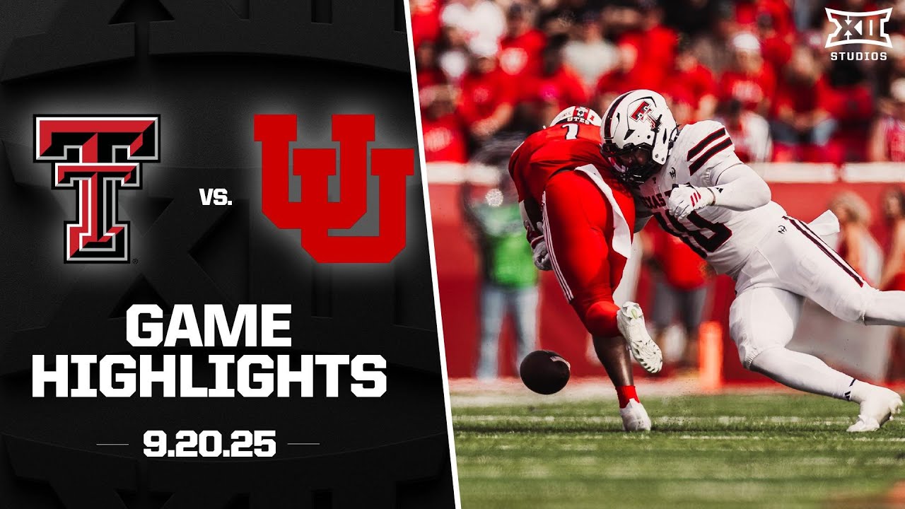 #17 Texas Tech vs. #16 Utah Game Highlights | 2025 Big 12 Football
