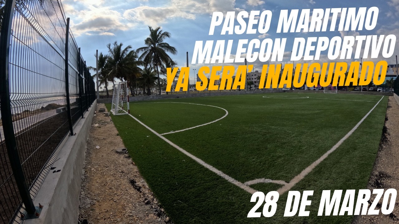 Malecón deportivo con fecha de Inauguración