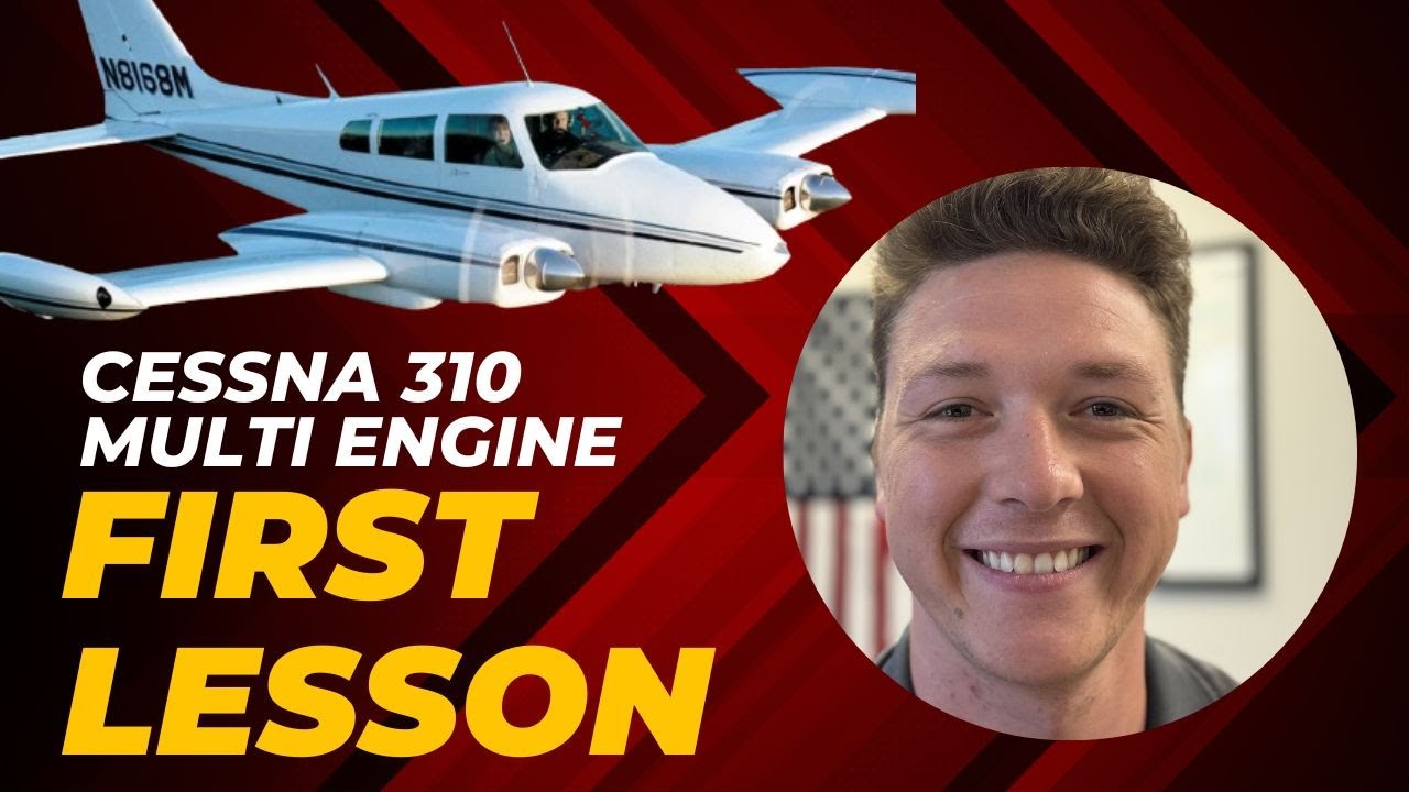 First Cessna 310 Multi Engine Lesson (Cable Airport)