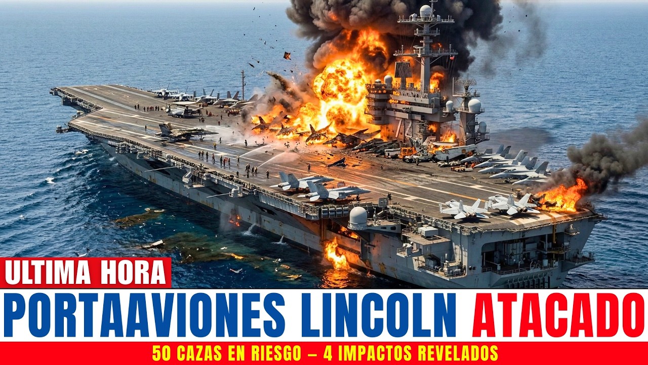 Guardia Revolucionaria de IRÁN ATACA USS Lincoln — 4 IMPACTOS REVELADOS