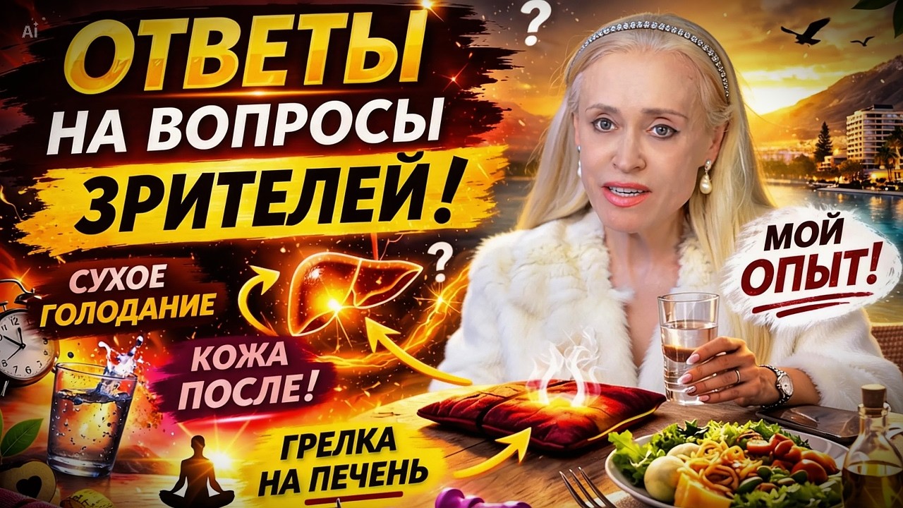 3ч 💬 Сухое Голодание, Пищевые паузы, Уход за кожей, Йога, Жир, Возраст, Женская энергия, Стиль жизни