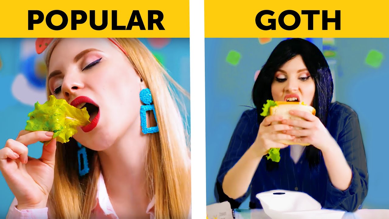 17 TYPES OF STUDENTS AT THE SCHOOL LUNCH || Back to school by 5-Minute FUN