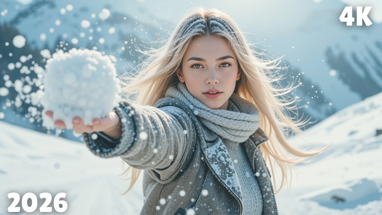 Winter Night Chill House 2026 ❄️ Calm Deep Vibes | 4K UHD