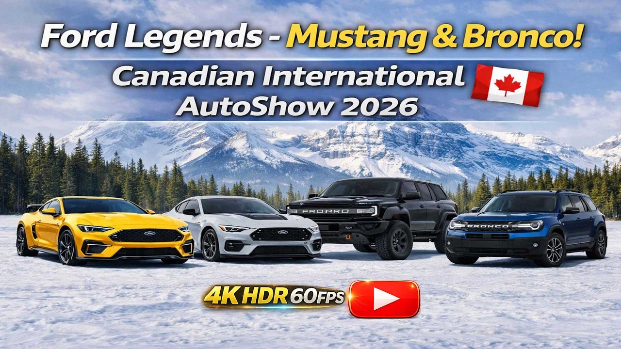 🚗 Ford Legends: Mustang & Bronco Showcase | AutoShow 2026 🇨🇦 4K HDR 60p