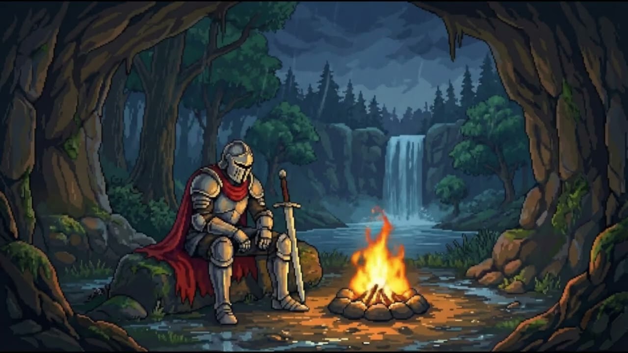 Tough day? You’re safe now. 🛡️ Medieval Sleep Ambience (Rain & Fire)