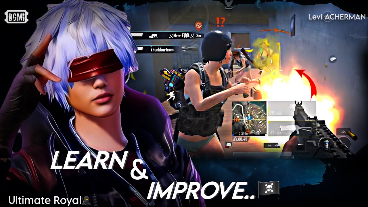 Learn& IMPROVE Urs Gameplay🏴‍☠️| Bgmi-Pubg #pubgmobile #pubg