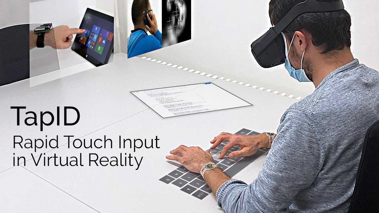 TapID: Rapid Touch Interaction in Virtual Reality using Wearable Sensing #VR #productivity