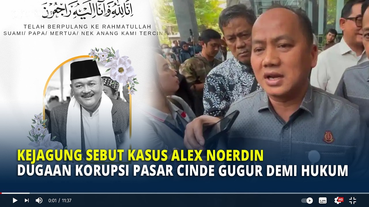 Kejagung Sebut Kasus Alex Noerdin Terkait Dugaan Korupsi Pasar Cinde Gugur Demi Hukum