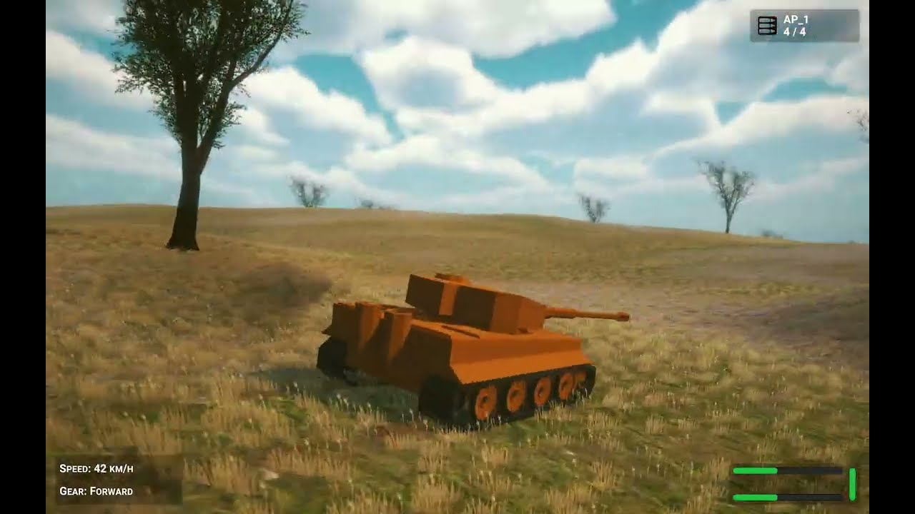 Unity | Realistic Tank Controller Test #1 | BoneCracker Games