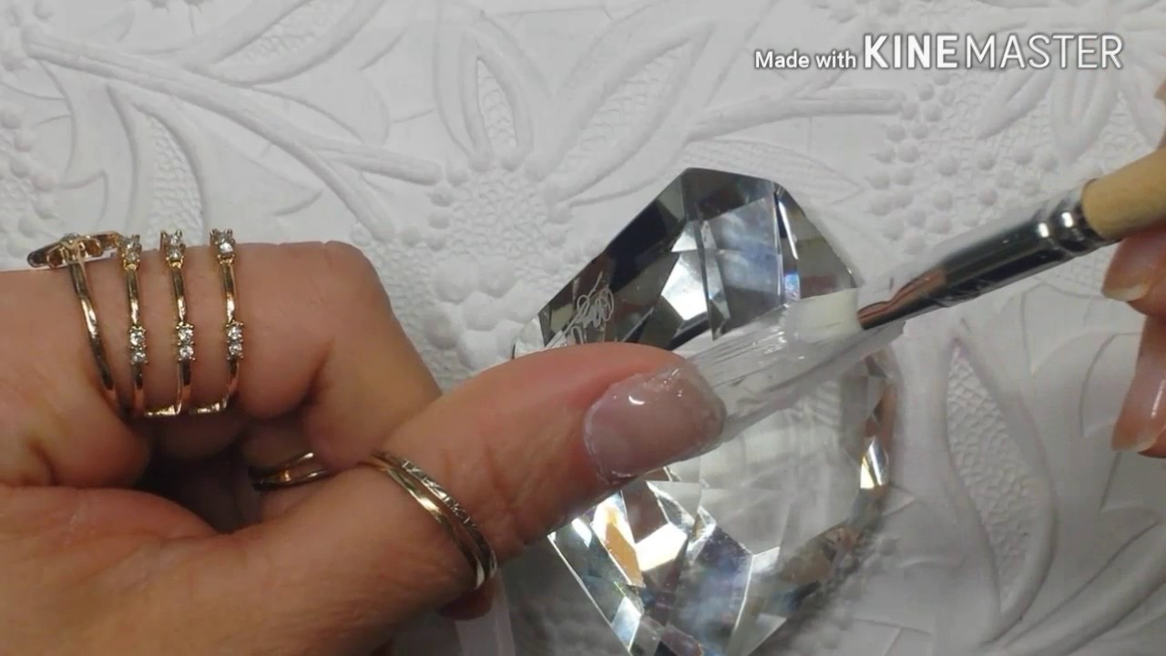 uñas efecto azúcar holográficas glamurosas  para el 14 de febrero♡