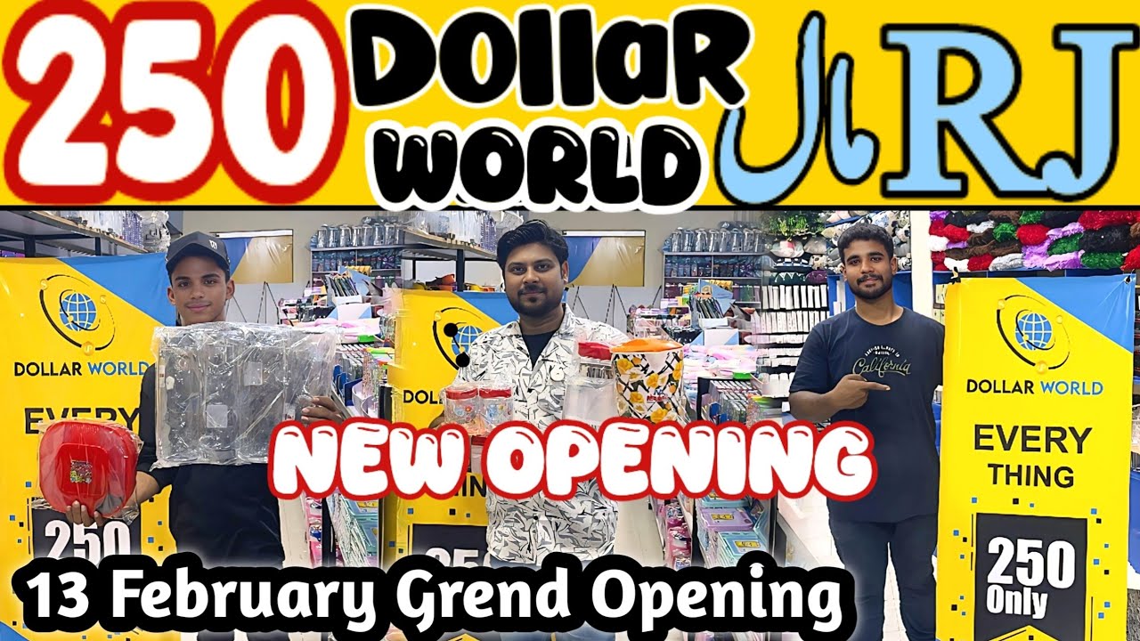 Grand opening Dollar World in Rj mall 13 February | home decor | household goods | melamine crockery