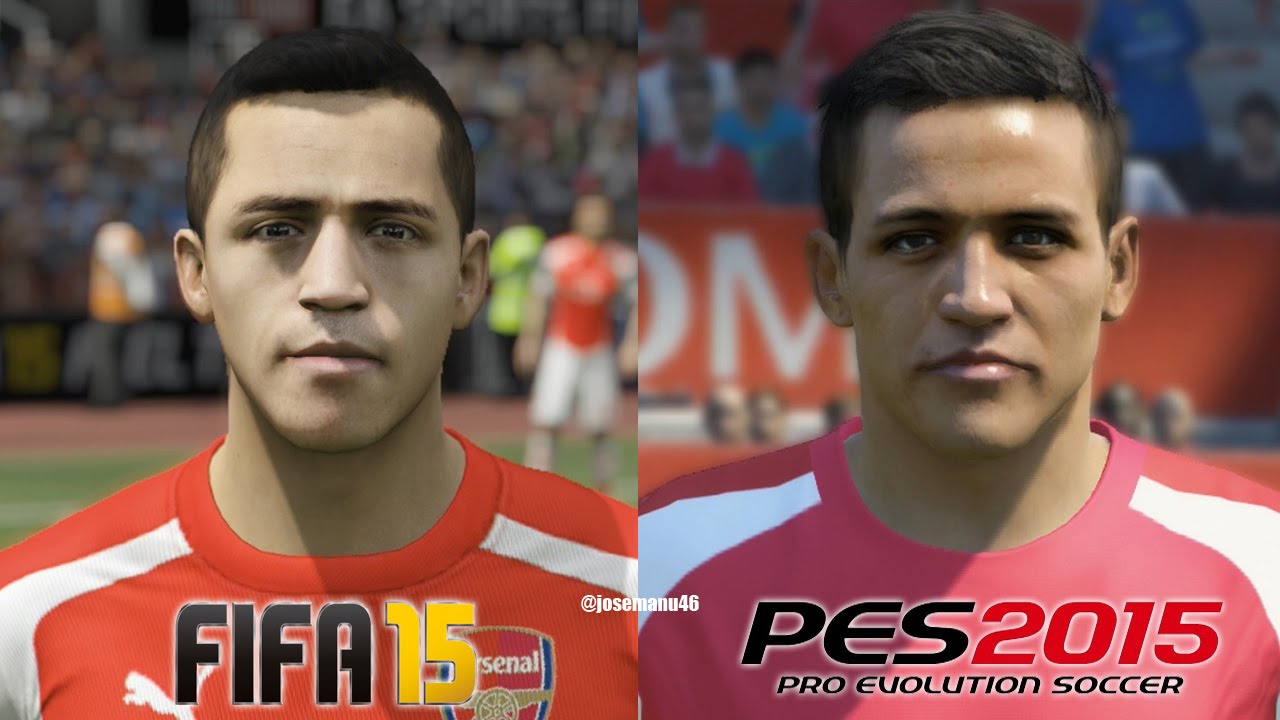 FIFA 15 vs PES 2015 ARSENAL Face Comparison