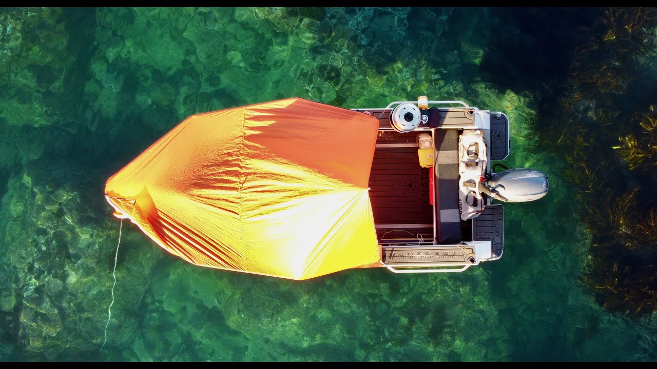 SOLO Boat Camp (Weird Sea Creature Found) Living From The Ocean