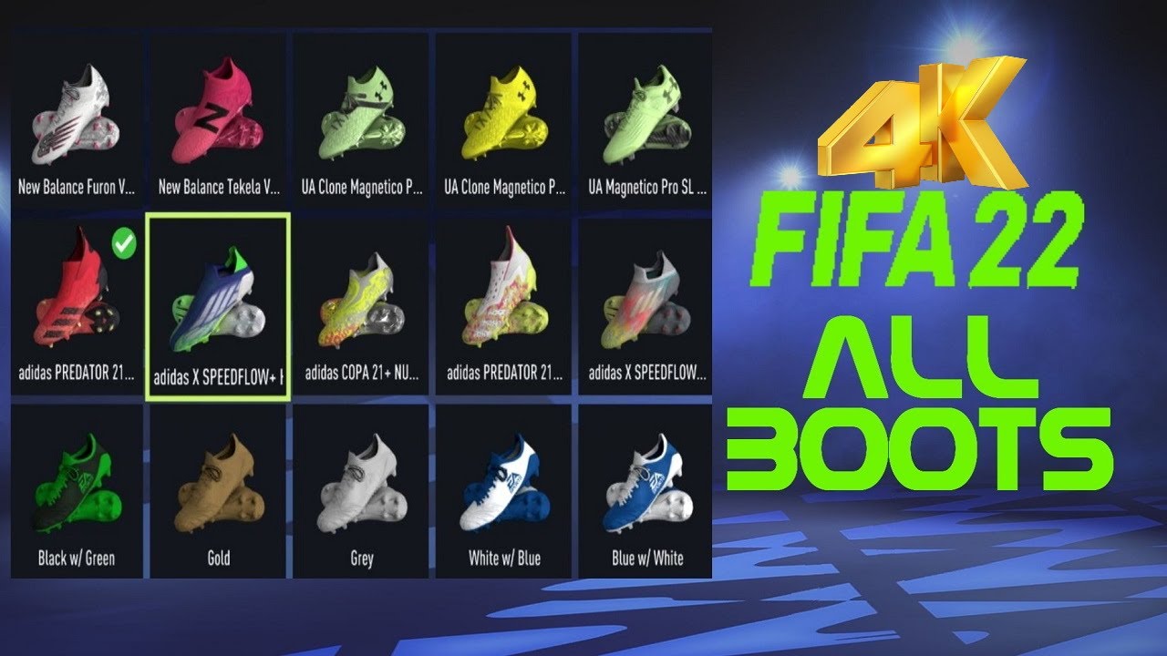 Fifa 22 All boots [4k]
