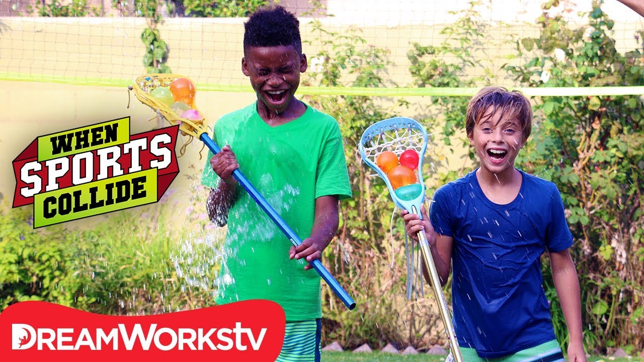 Water Balloon Lacrosse Minton | WHEN SPORTS COLLIDE