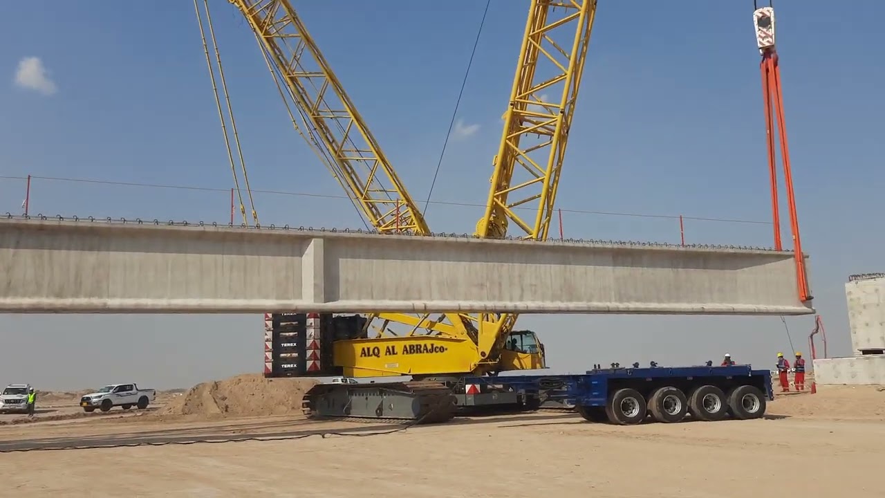Bridge Girder installation.