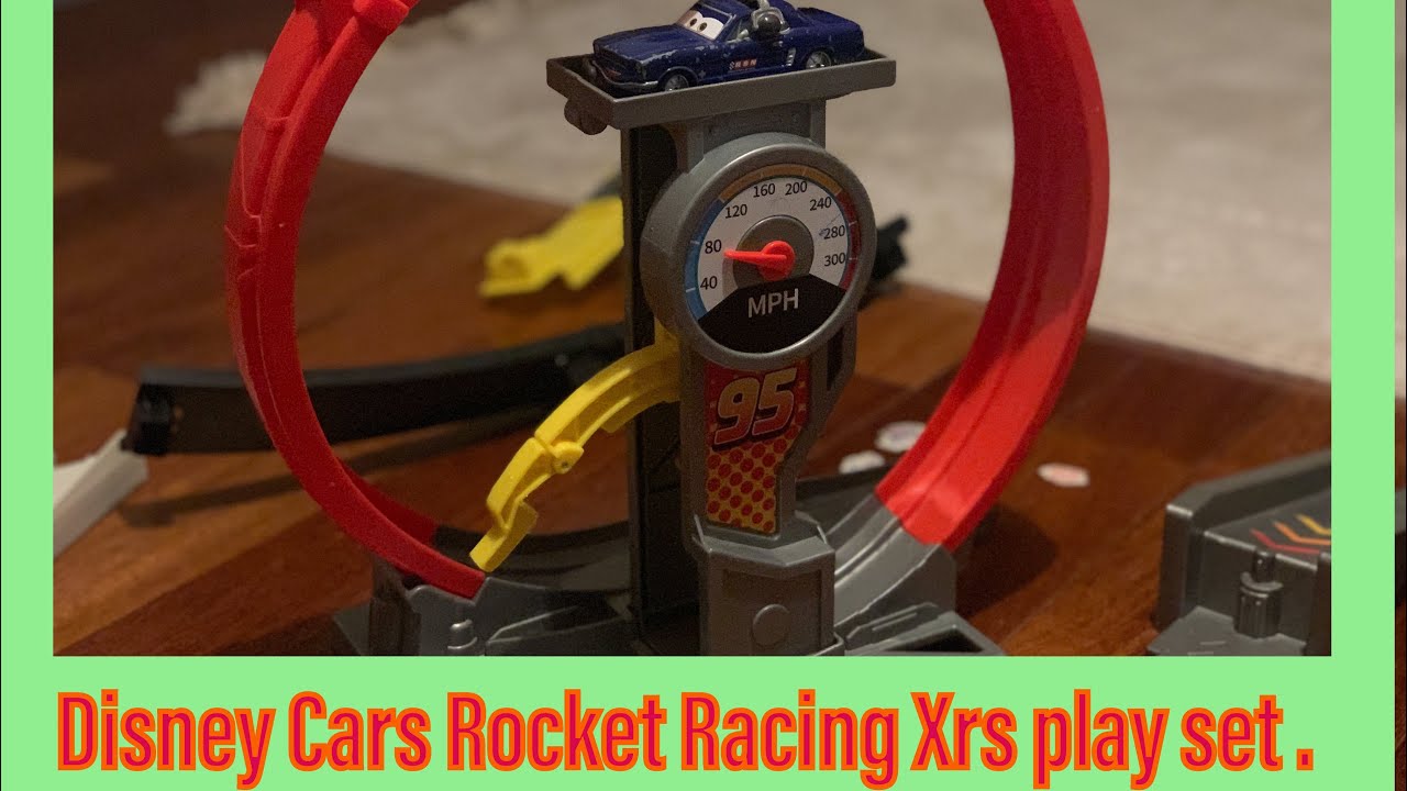 Disney Cars Rocket Racing Xrs play set . Mattel. Lighting McQueen . Jackson Storm