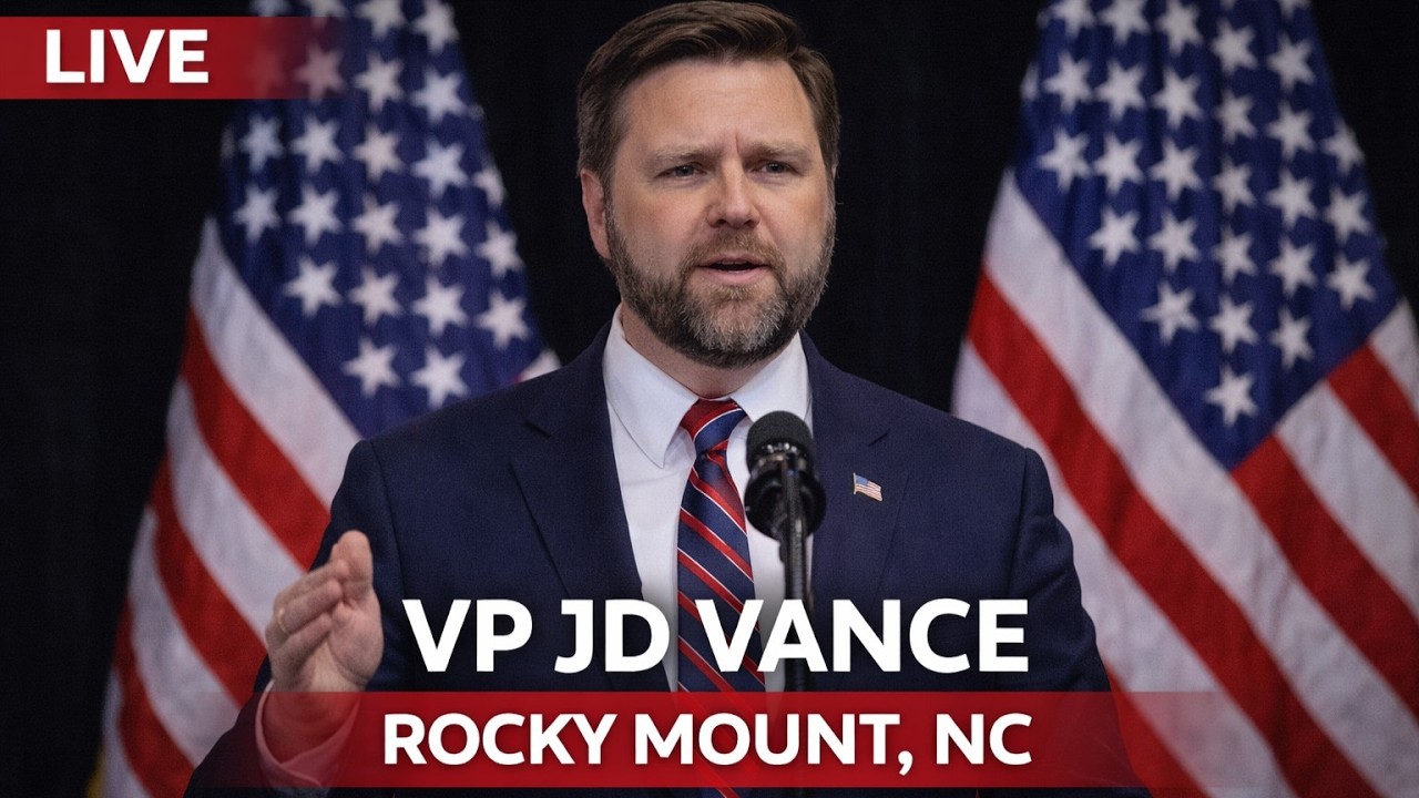 LIVE: Vice President JD Vance Delivers Remarks in Rocky Mount, NC