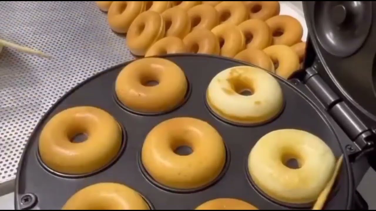 Mini Donut Maker - Electric Non-Stick Surface link in comment #amzonfinds #amazonmusthave