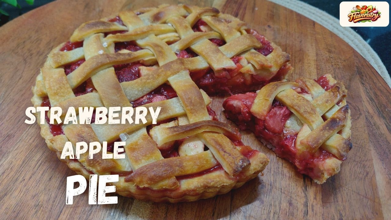Strawberry Apple Pie 🍓🥧 | Crispy & Juicy Filling
