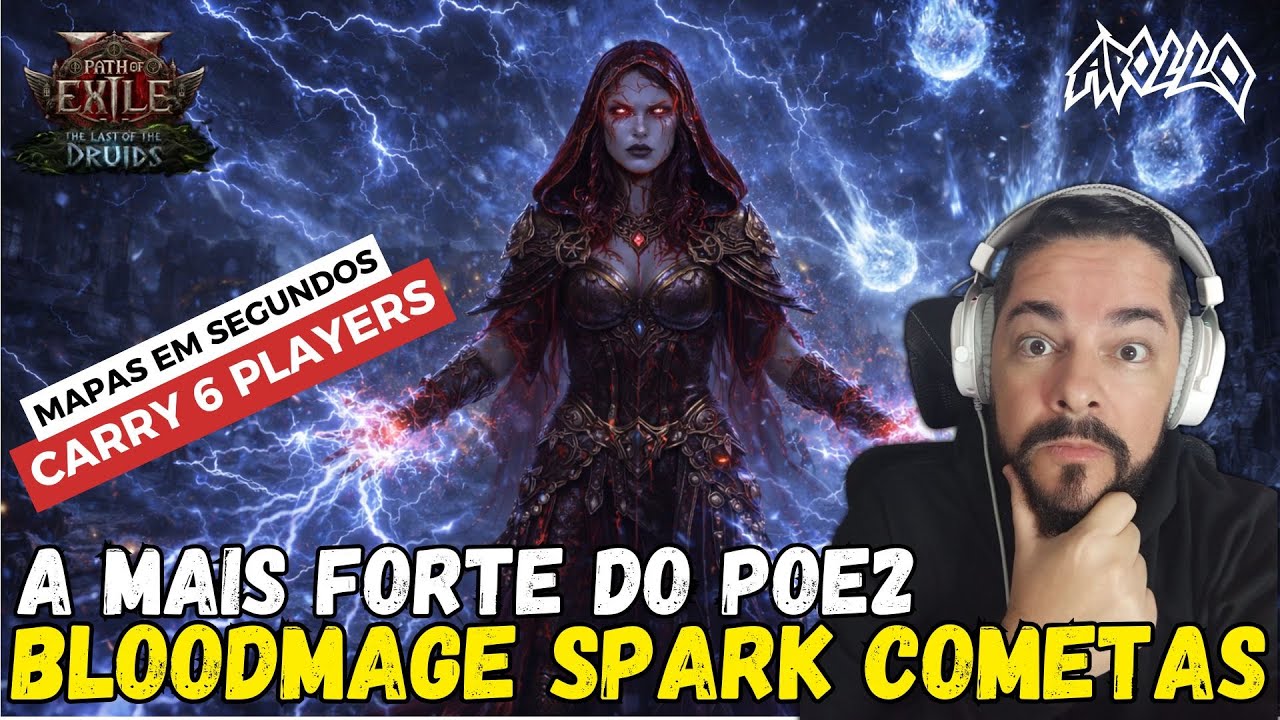 PoE2: Bloodmage Spark Cometas &eacute; a BUILD MAIS FORTE do PoE2!