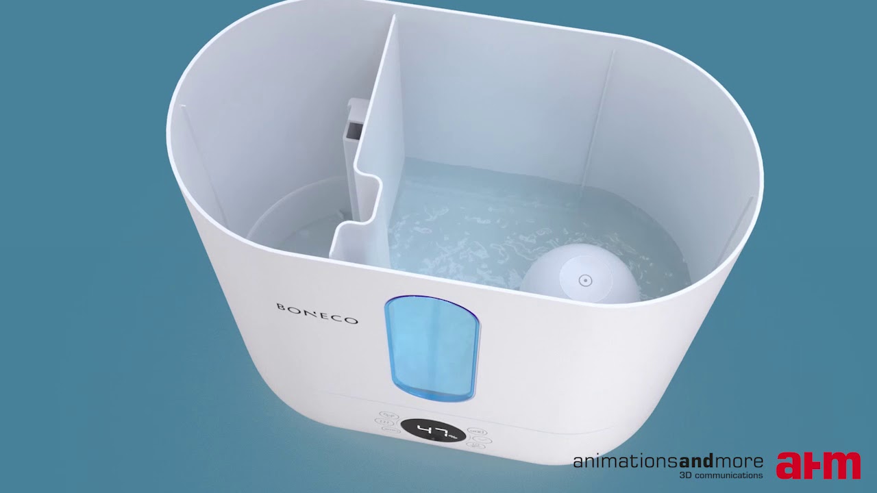 3D Animation - BONECO Luftbefeuchter und Vernebler U350