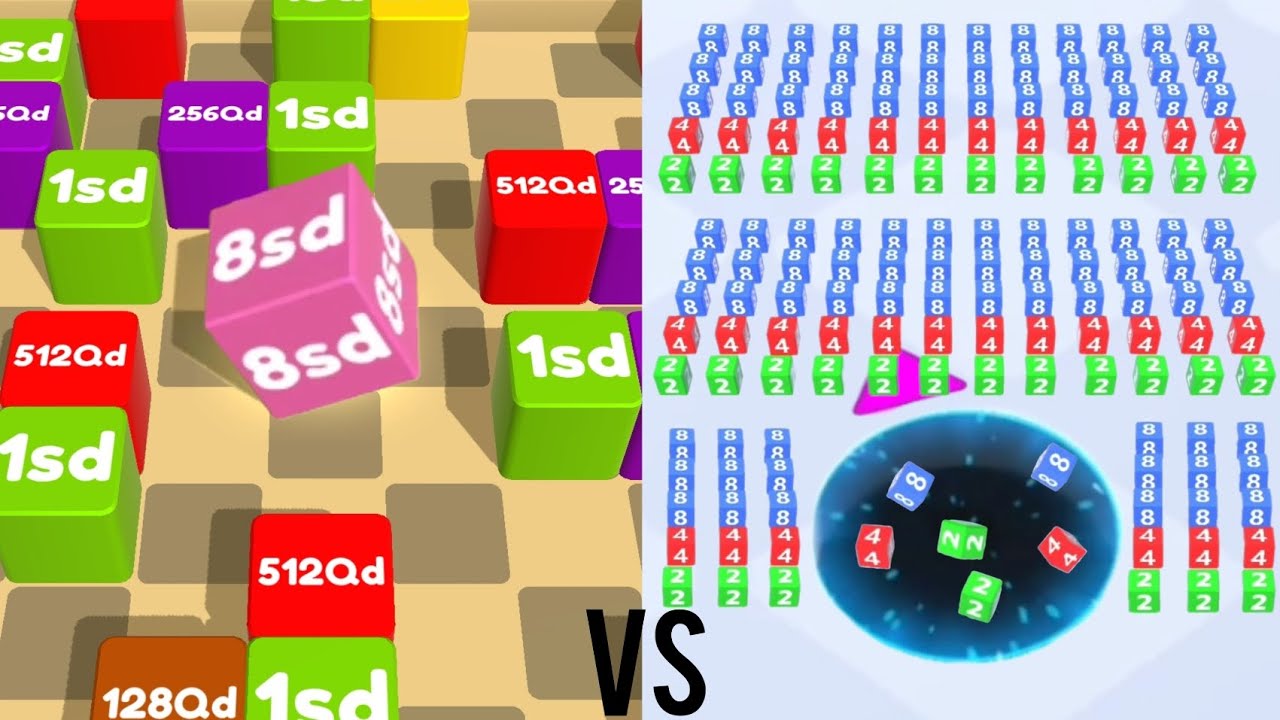 RollCube2048 VS Hole 2048