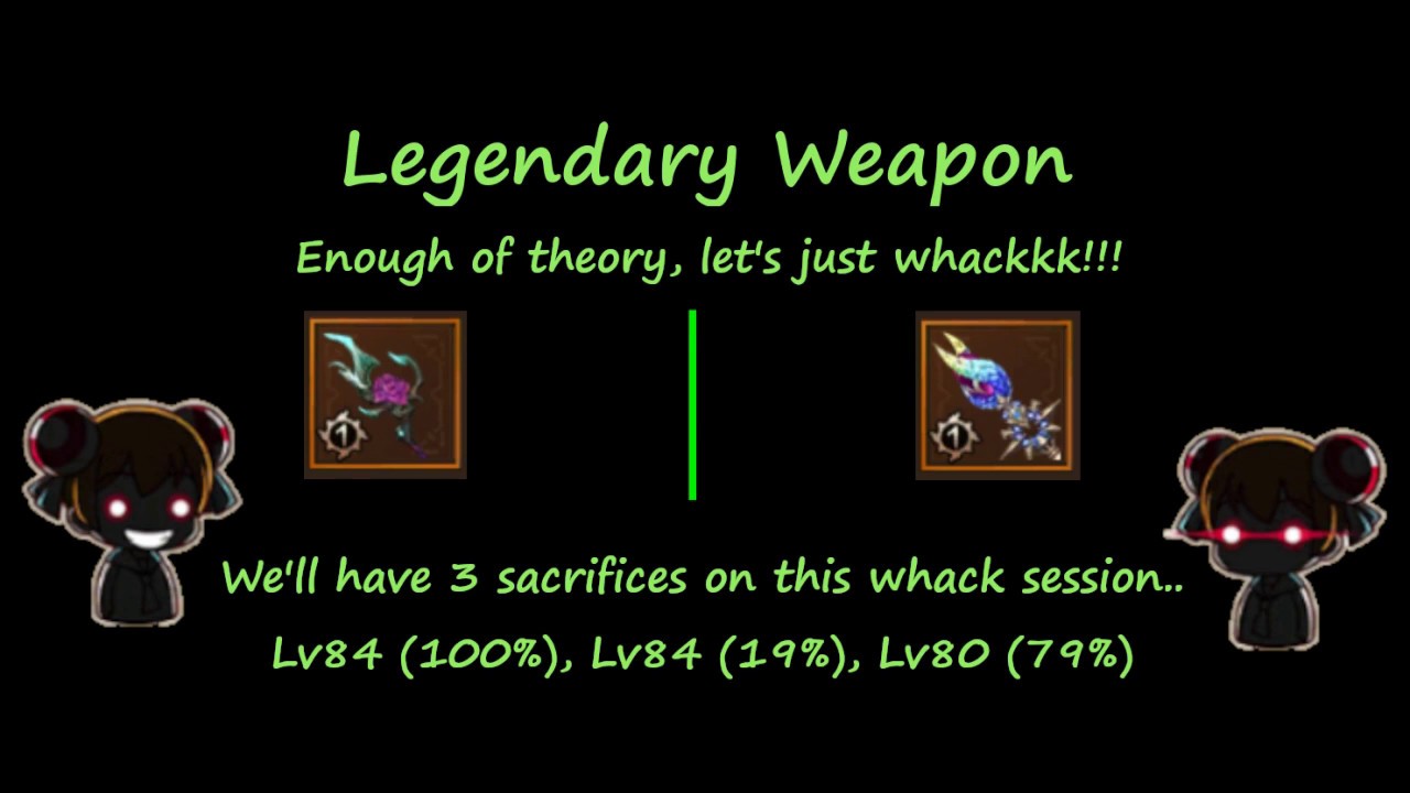 King of Kings (KoK/WoK) - Crystal Shaper Legendary weapon comparison (tier 3 set) by Floria