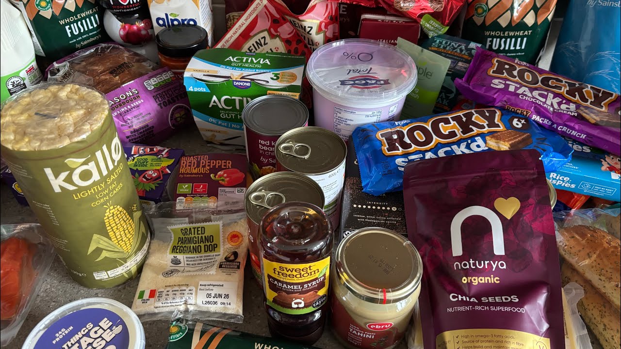 Sainsbury’s grocery haul | food shopping UK | family of four