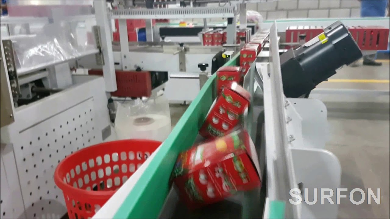 SURFON TAPAL TEA BOXES AUTO COLLATING HEAT SHRINK WRAPPING SYSTEM